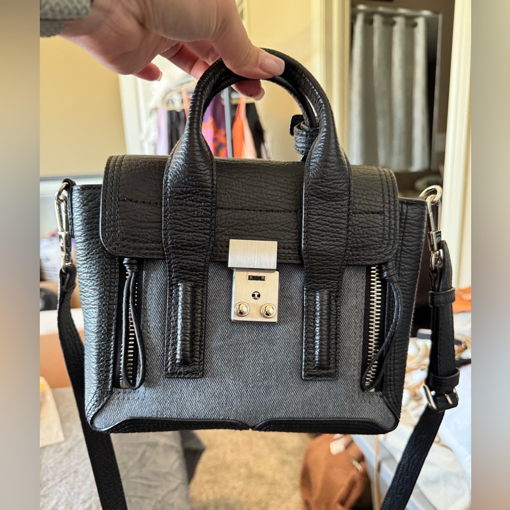 Black and Gray Satchel